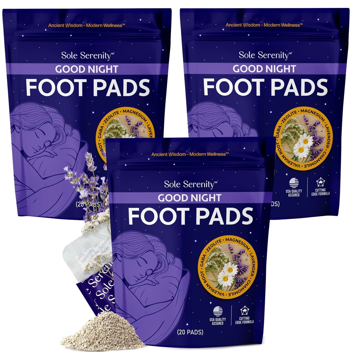 Good Night Sleep Detox Foot Pads with Magnesium Glycinate