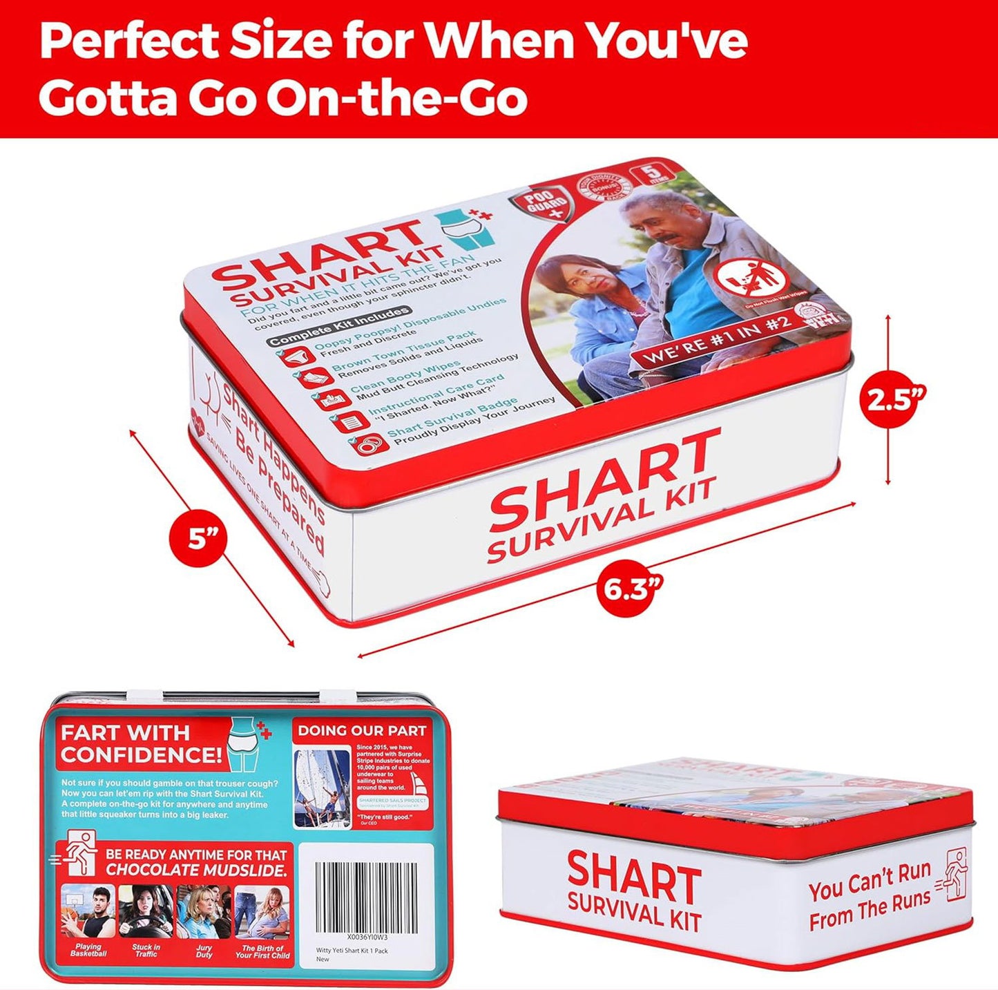 🔥🔥2025 HOT SALE🔥Funny Shart Survival Kit by Witty Yeti