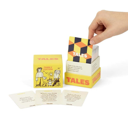 💬 TALES Family Edition – 150 Conversation Cards for Family Dinners & Game Nights 👨‍👩‍👧‍👦 Fun Prompts for Kids. Teens & Adults