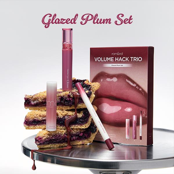 💋 rom&nd LIP VOLUME HACK TRIO – 3-in-1 Lip Set for Fuller. Juicy Lips | Pencil + Balm + Gloss