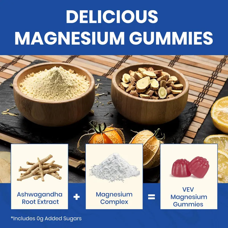 VEV 14-in-1 Magnesium Gummies – with Ashwagandha