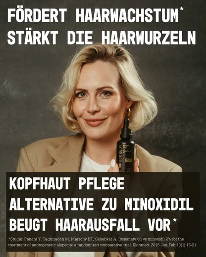 Haar Serum Wachstum und Pflege - PREMIUM Rosmarin+ Haaröl – Bio-zertifiziert