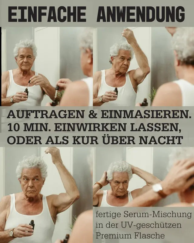 Haar Serum Wachstum und Pflege - PREMIUM Rosmarin+ Haaröl – Bio-zertifiziert