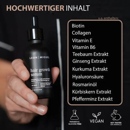 hair growth serum - Haarserum mit 5% Biotin & Rosmarin-Ginseng