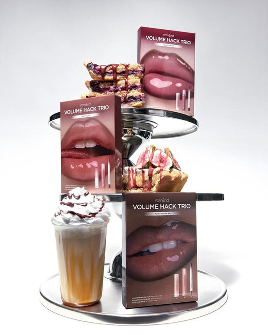 💋 rom&nd LIP VOLUME HACK TRIO – 3-in-1 Lip Set for Fuller. Juicy Lips | Pencil + Balm + Gloss