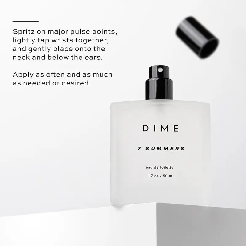 DIME Beauty 7 Summers Perfume. Sweet Floral Fragrance. Vanilla & Musk. Hypoallergenic