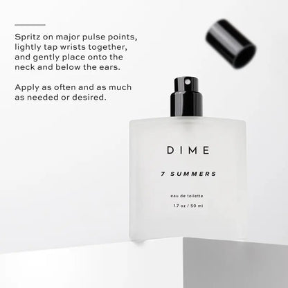 DIME Beauty 7 Summers Perfume. Sweet Floral Fragrance. Vanilla & Musk. Hypoallergenic