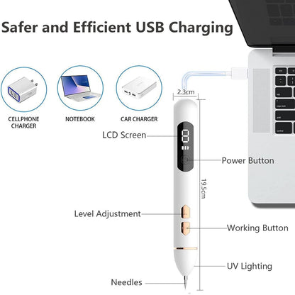LCD Beauty Pen - Rejuvenating Facial Massager with