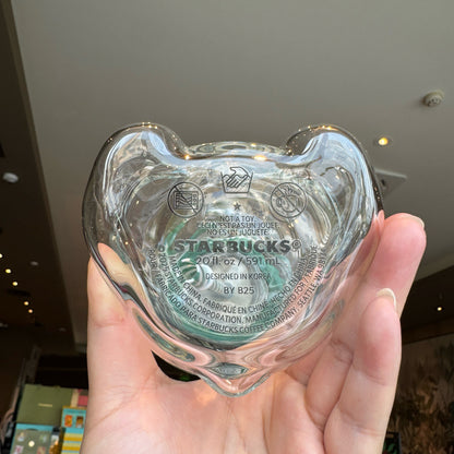 Bearista Glass Straw Cup 🐻✨