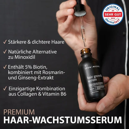 hair growth serum - Haarserum mit 5% Biotin & Rosmarin-Ginseng