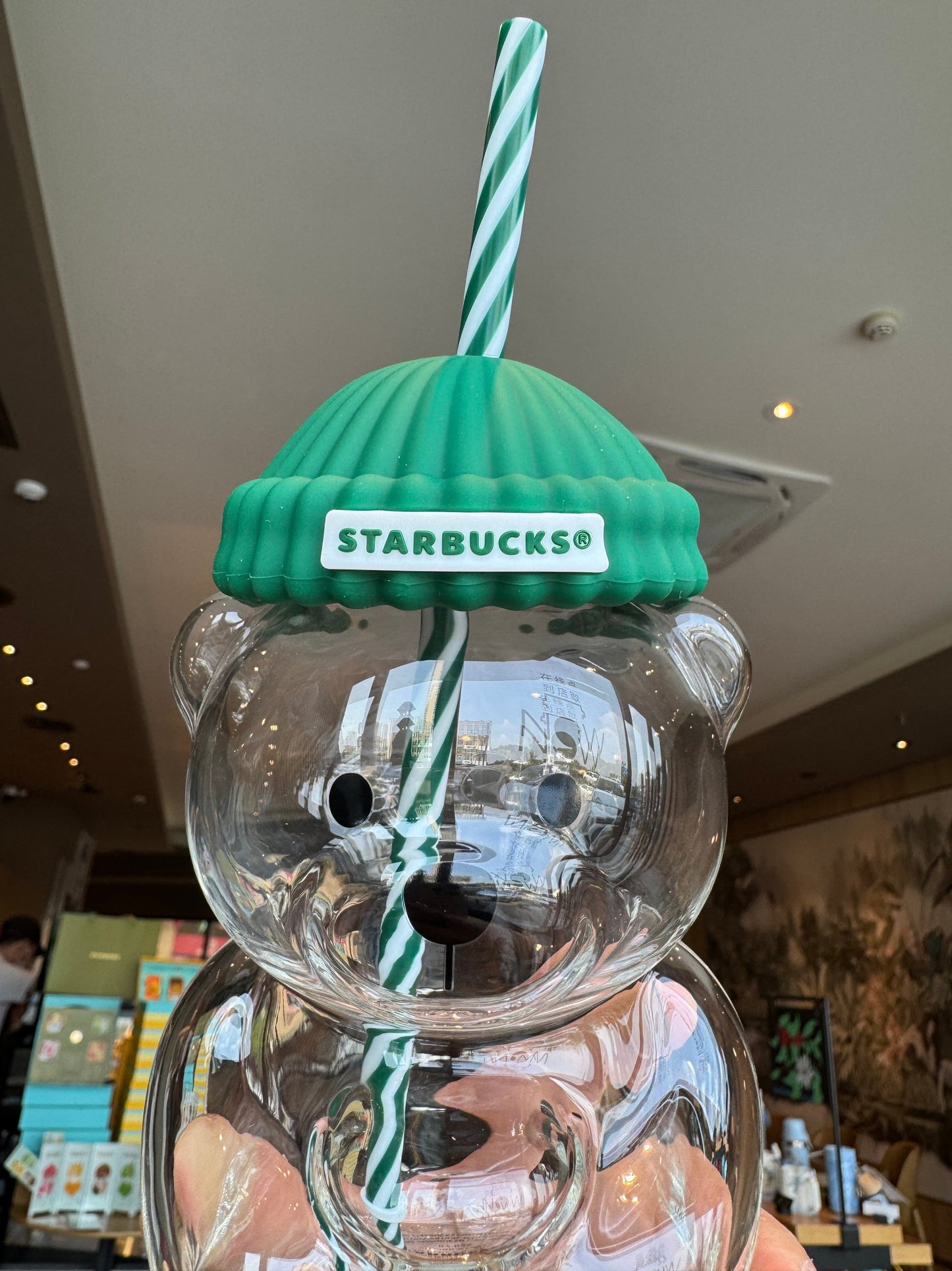 Bearista Glass Straw Cup 🐻✨