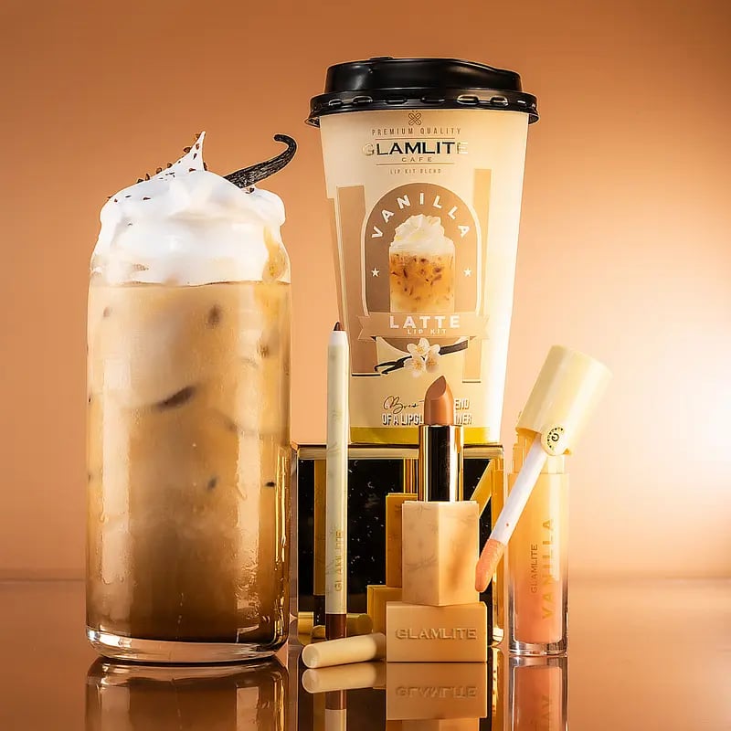 Glamlite Cafe: Coffee Lip Kits. Horchata Lip Gloss