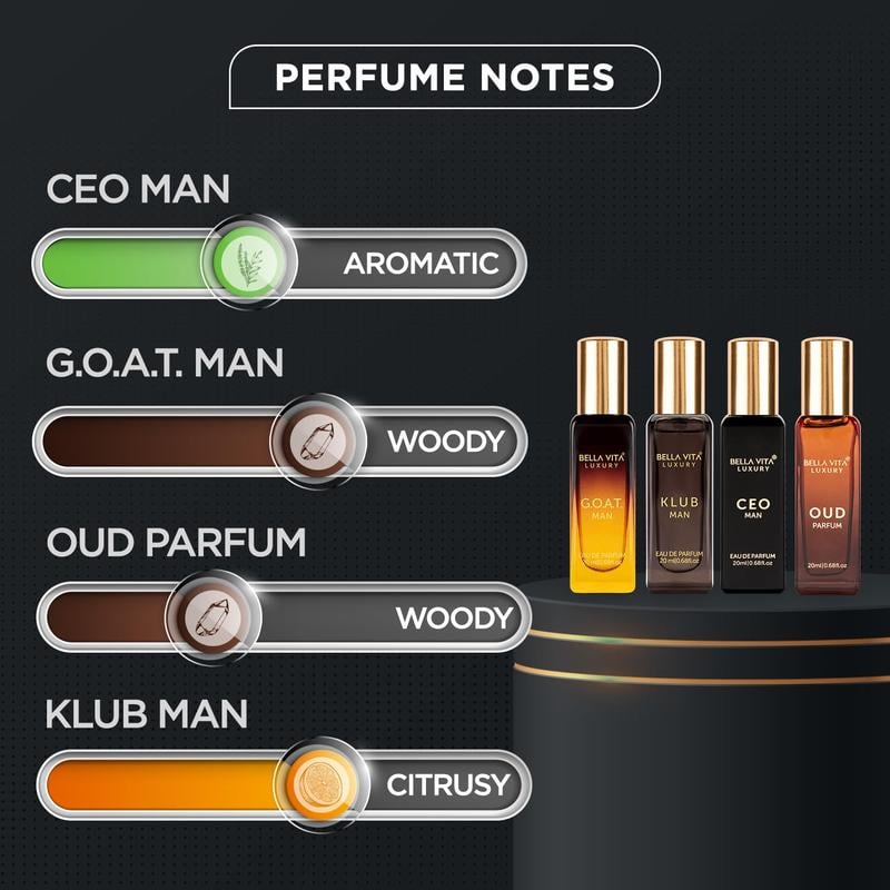 Perfume Gift Set for Men | 4 Luxury Minis